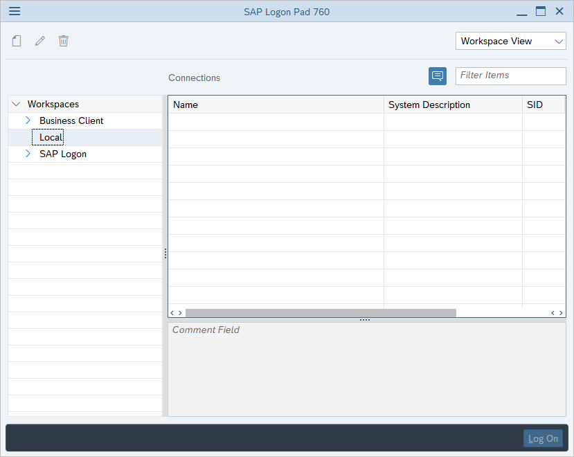 SAP Logon Pad